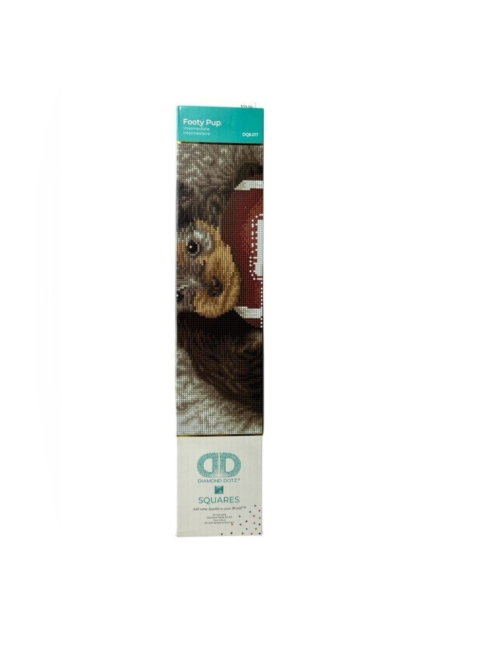 Diamond Dotz Football Pup Diamond Painting Kit